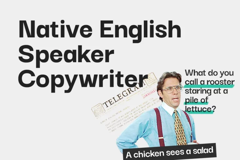 Copywriter en inglés nativo