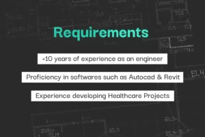 Senior Electrical Engineer with Healthcare experience Requirements