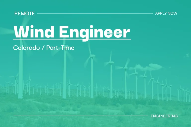 Wind Engineer (Colorado, Part Time) 1