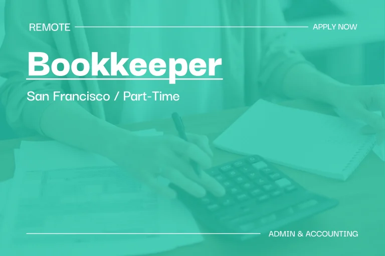 Bookkeeper (San Francisco,Part Time) 1