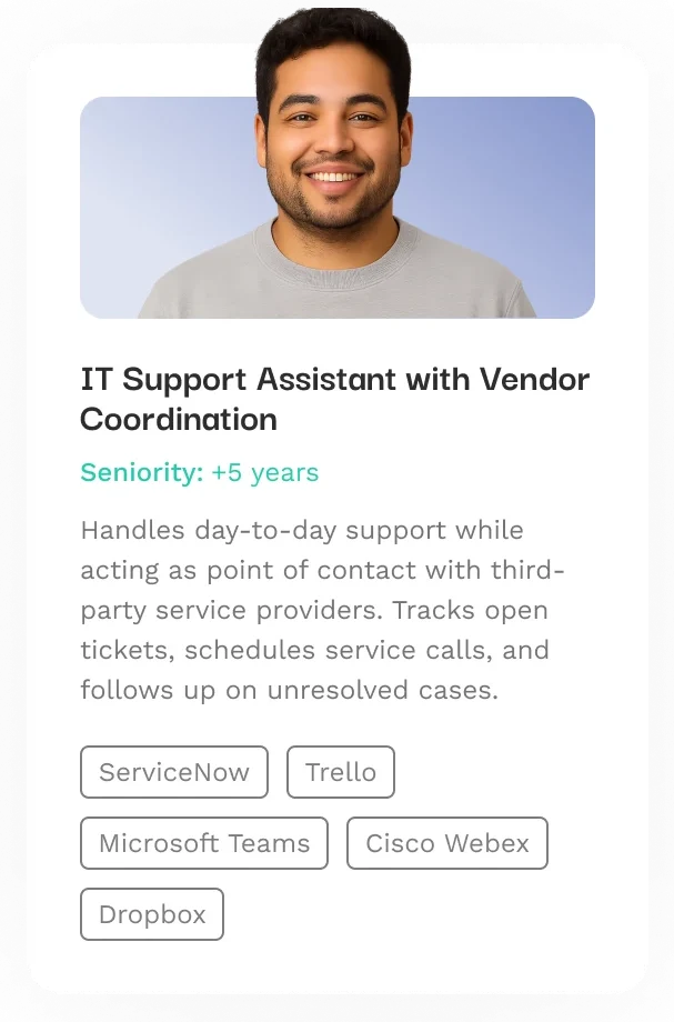 IT Support Assistant with Vendor Coordination