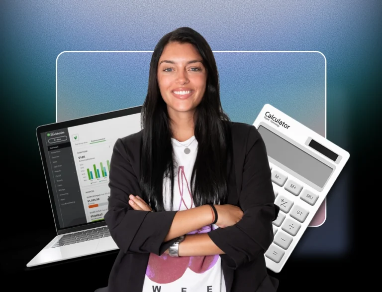 Young architect using Revit on a large curved monitor. BIM modeling in a modern office with city and mountain views.