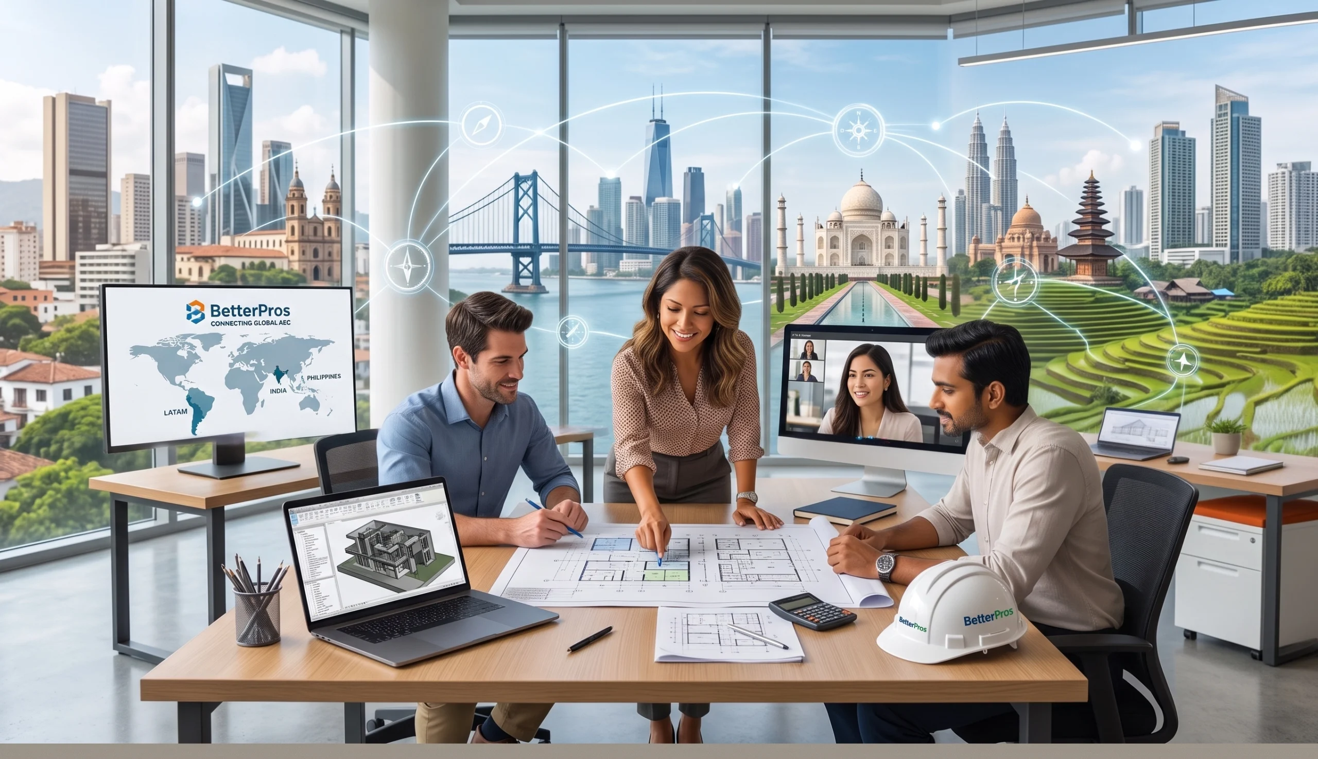 Where To Outsource Architecture LATAM Vs India Vs The Philippines Architectural Services & BIM Solutions - BetterPros